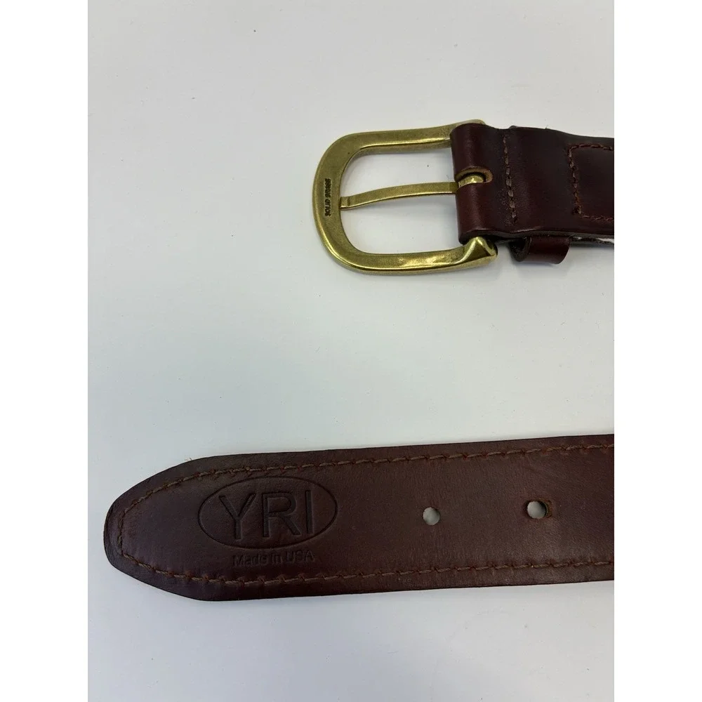 YRI Boneyard Surf Belt Men's 32 Inches Martha's Vineyard Ribbon Leather USA